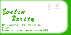 evelin marity business card